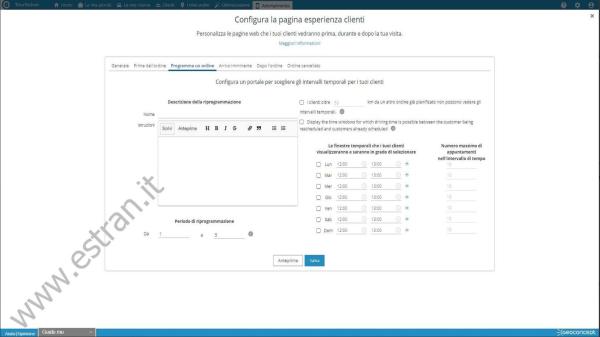 Configura esperienza clienti